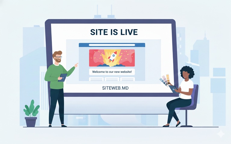 Site is live - Site Web Moldova